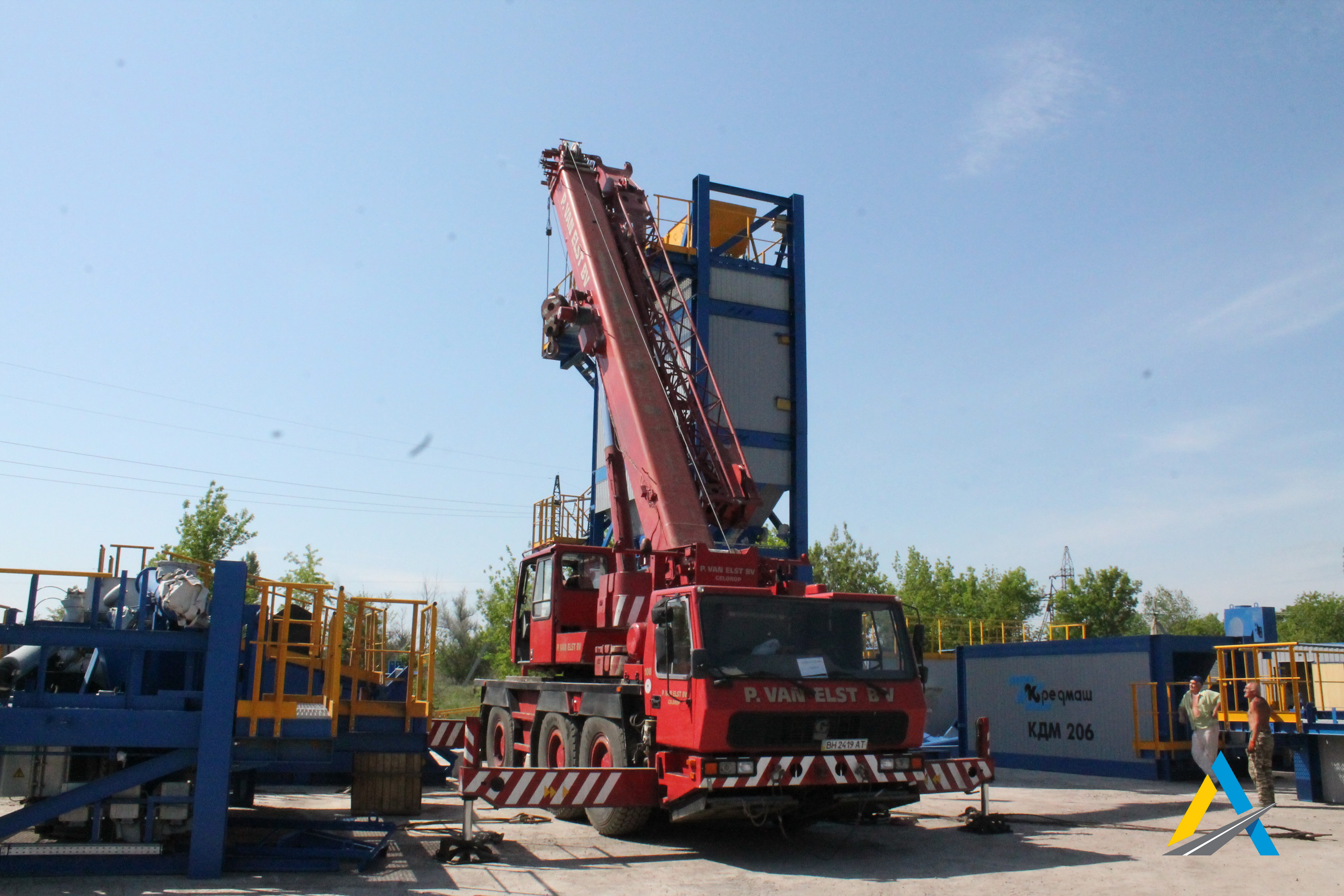На Кіровоградщині чорноморські дорожники будують асфальтний завод (ФОТО)